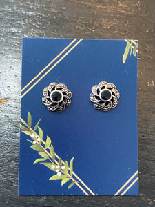 Flowers Stud .925 Silver Earrings