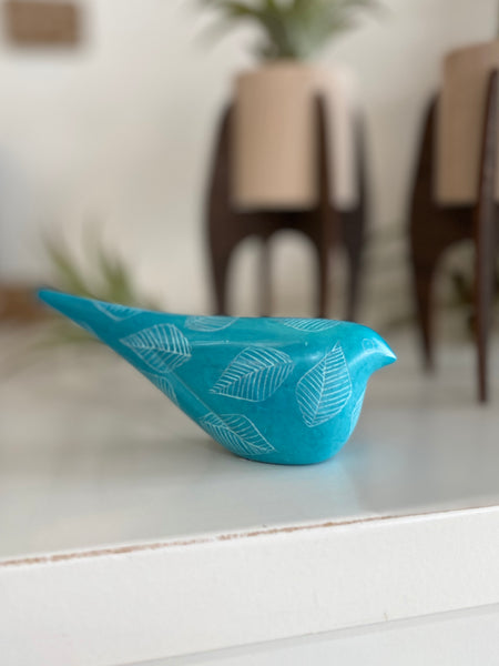 Hand Carved Soapstone Bird... Paperweight / Hand-Carved Miniature Figurine / Sculpture