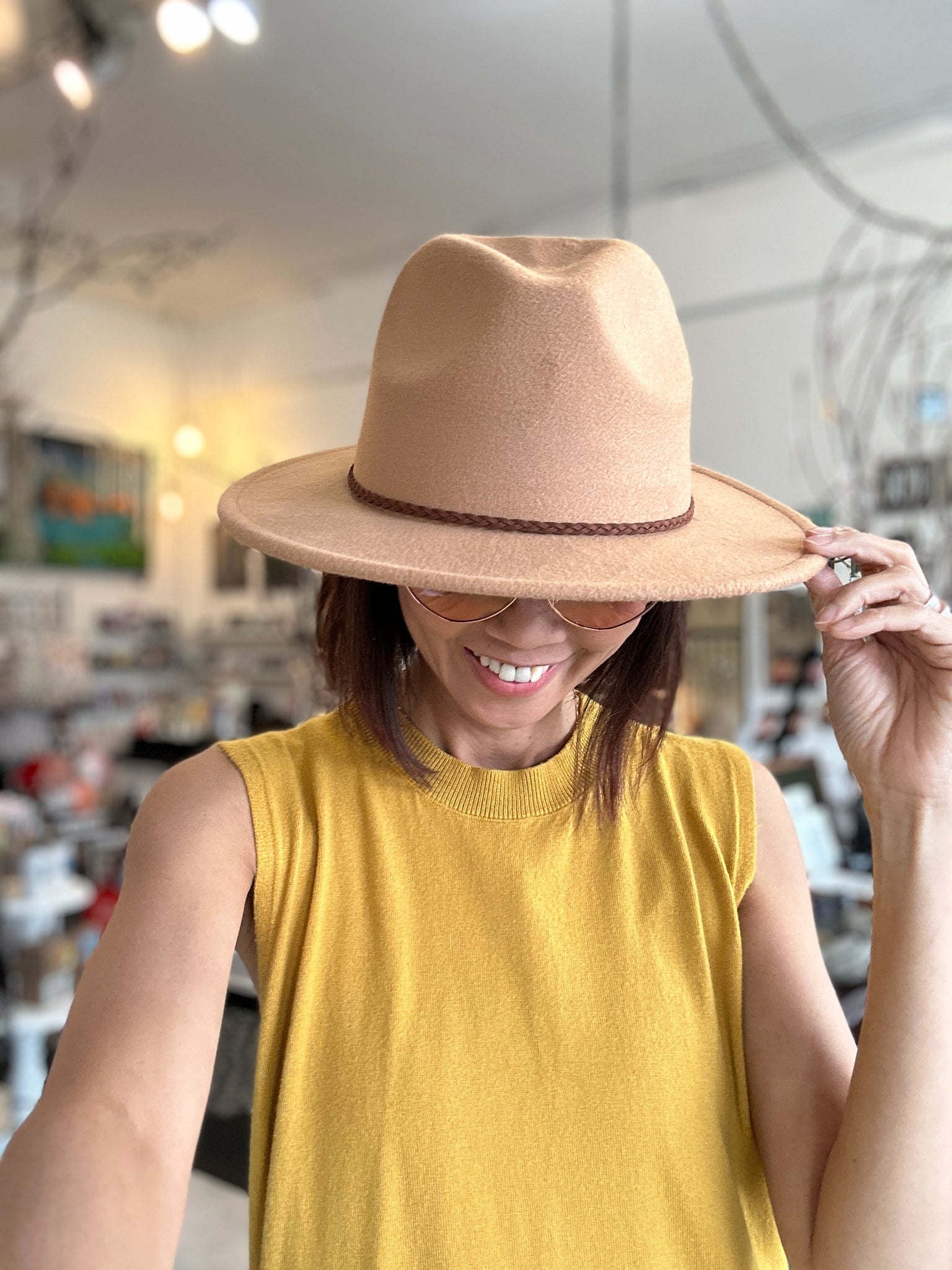 Felt Medium Brim Fedora Hat