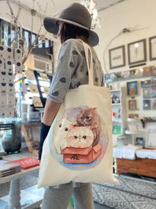 Handmade Canvas Tote with Cute Print