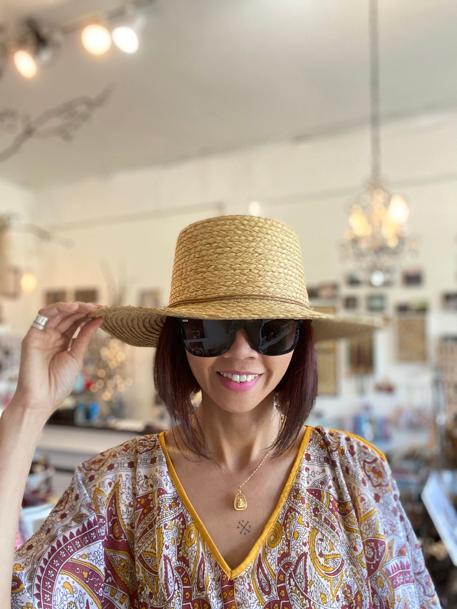 Packable Classic Boater Sun Hat