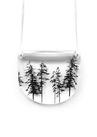 Drop Forest Pendant Necklace