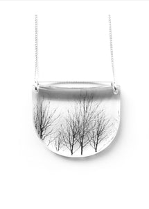 Drop Trees Pendant Necklace