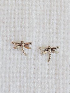 Dragonfly 925 Sterling Silver Stud Earrings