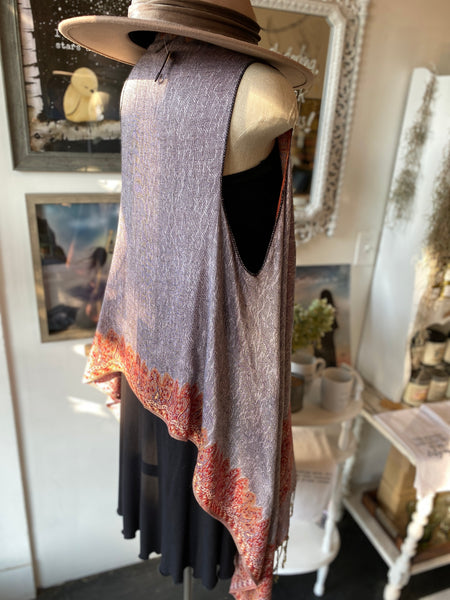 Two Ways Luxury Pashmina Vest/ Scarf