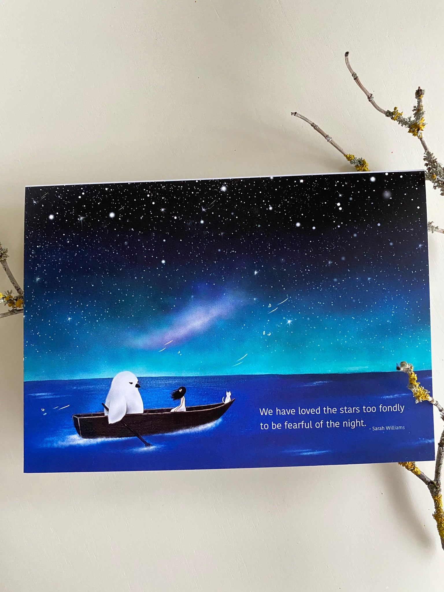Loved The Stars Too Fondly: Greeting Card