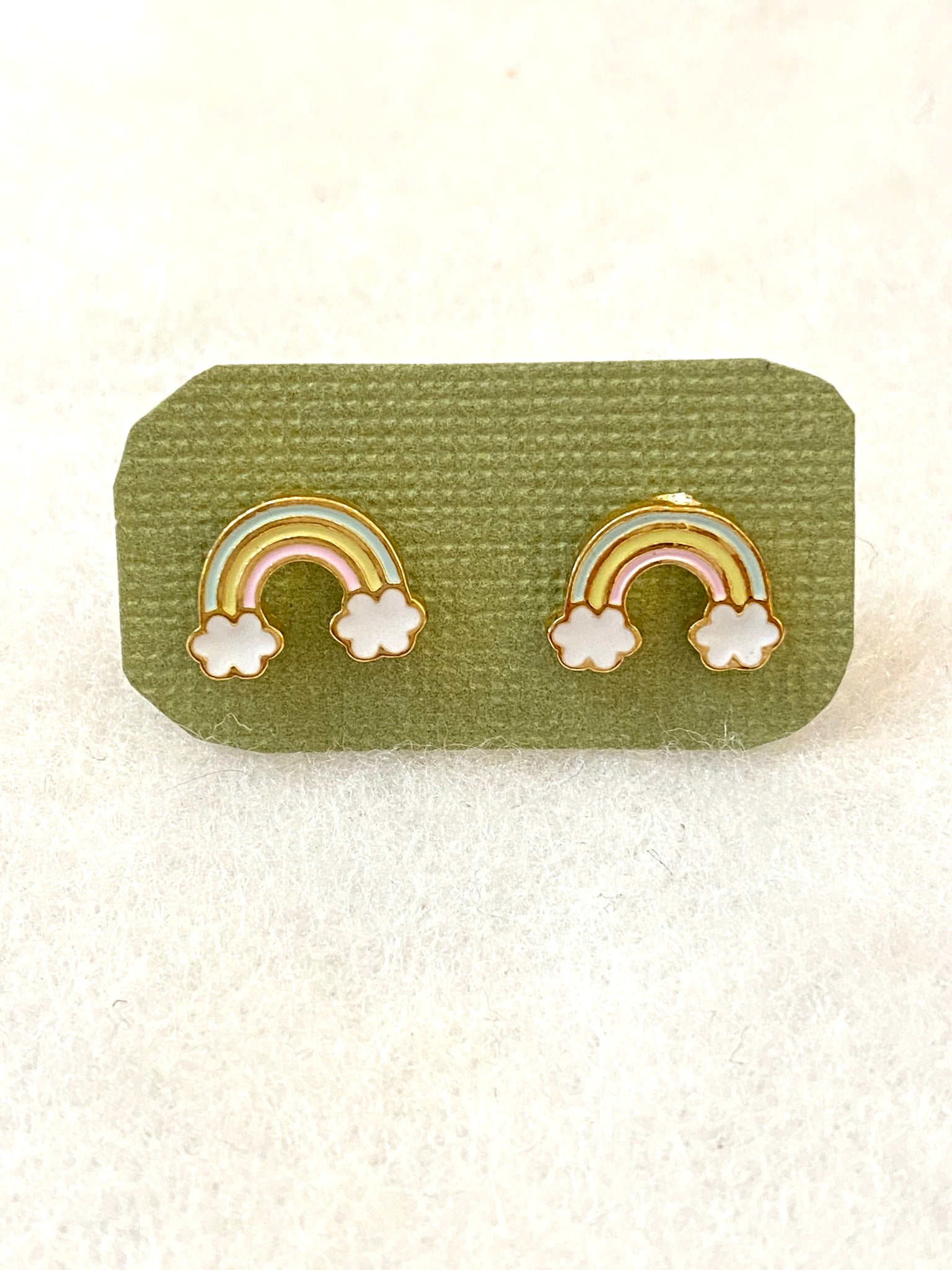 Cloud Rainbow Stud Earrings