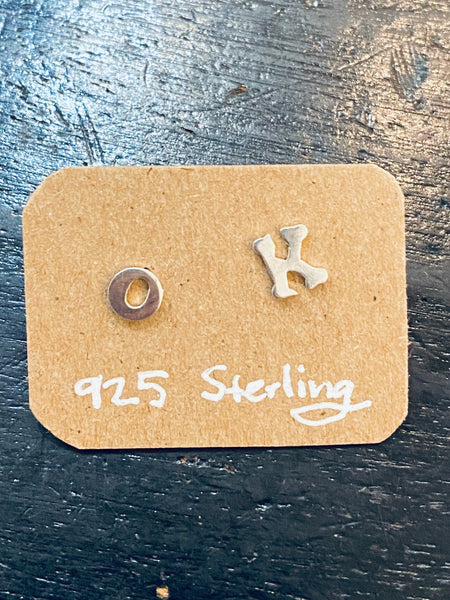 OK 925 Sterling Silver Stud Earrings