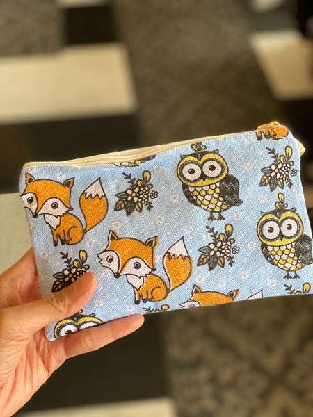 Handmade Cute Make Up/ Pencil Pouch with Wrist Strap