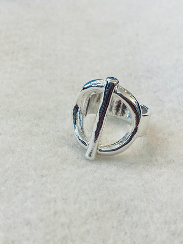 Modern Design Adjustable Silver Ring