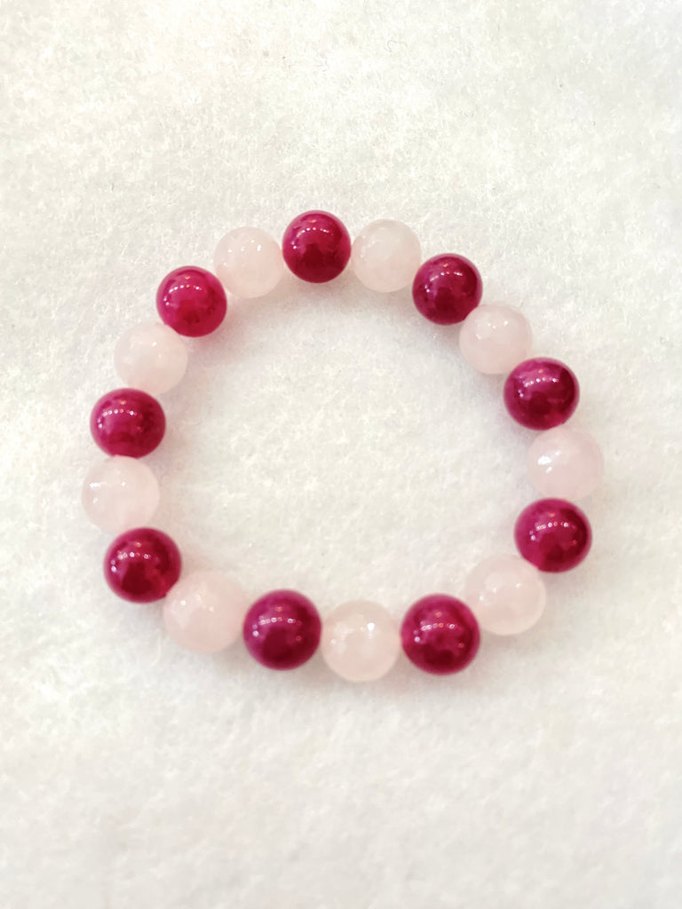 Pink deals jade bracelet