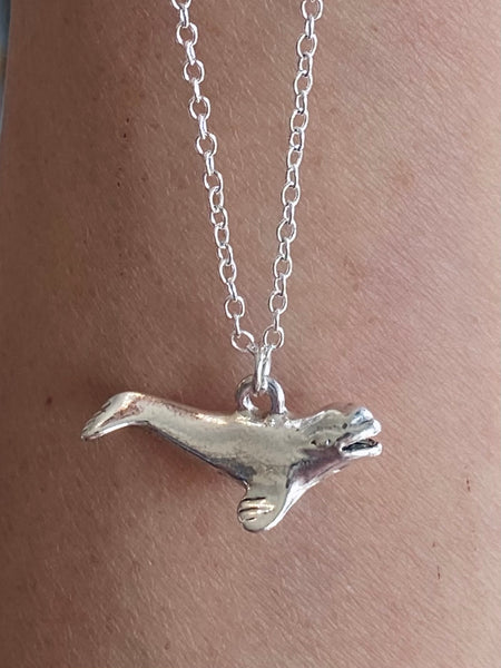 Cute Whale Charm Necklace Made in USA