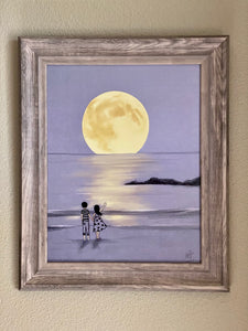 Fly Me To The Moon: Art Print by Nina Hand