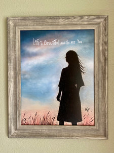 Life Is Beautiful: Art Print by Nina Hand
