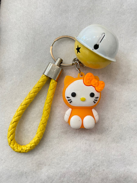 Cute Jelly Cartoon Character Backpack Charm Keychain