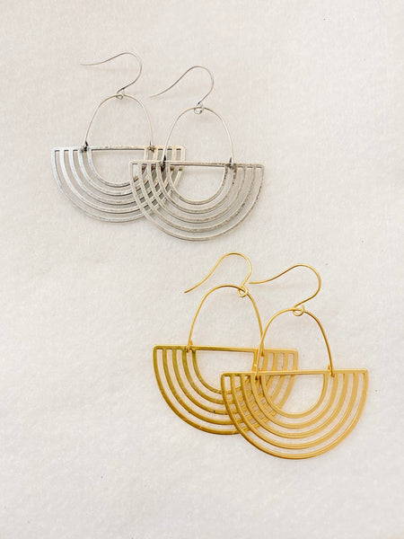 Solar Rays Drop Earrings