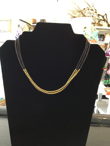 Handmade brass beads necklace