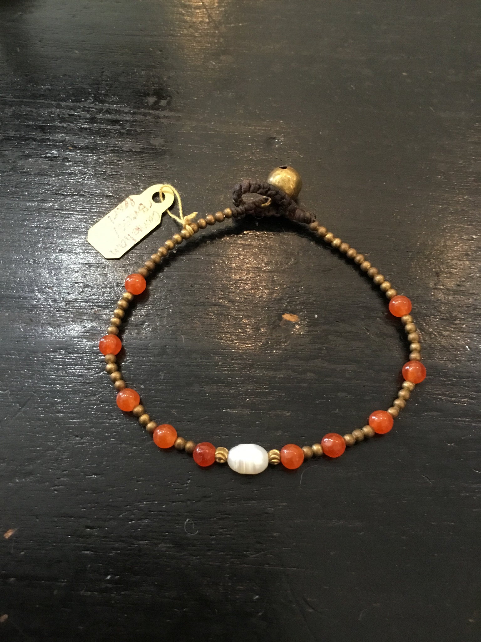 Handmade beads bracelet with pearl